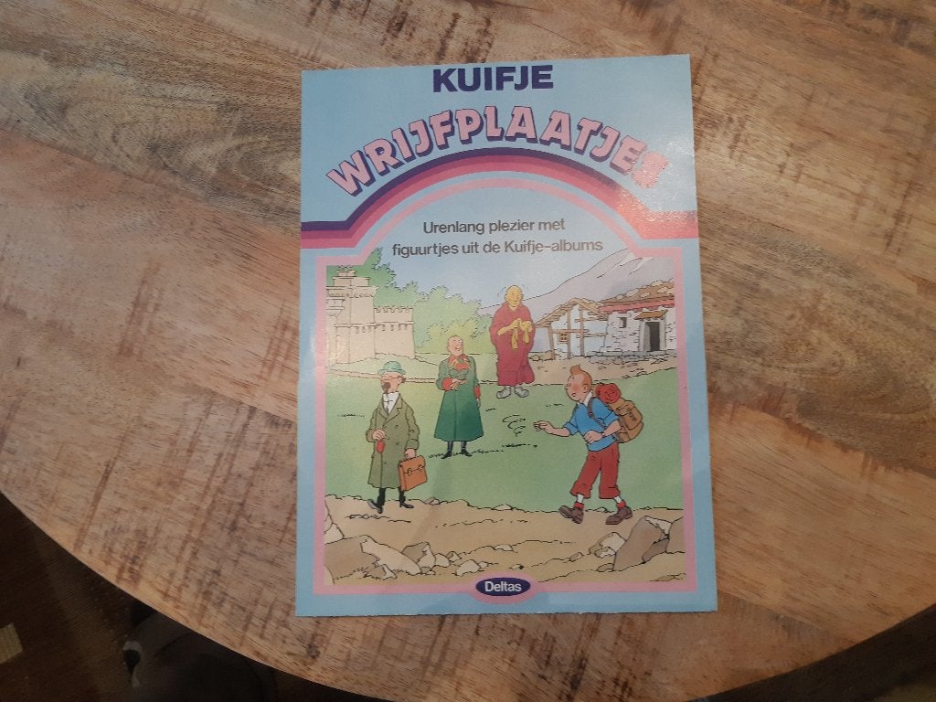 Kuifje Wrijfplaatjes Deltas en Bouwplaat Kuifje Gebouw, Verzenden, Kuifje, Gebruikt, Overige typen