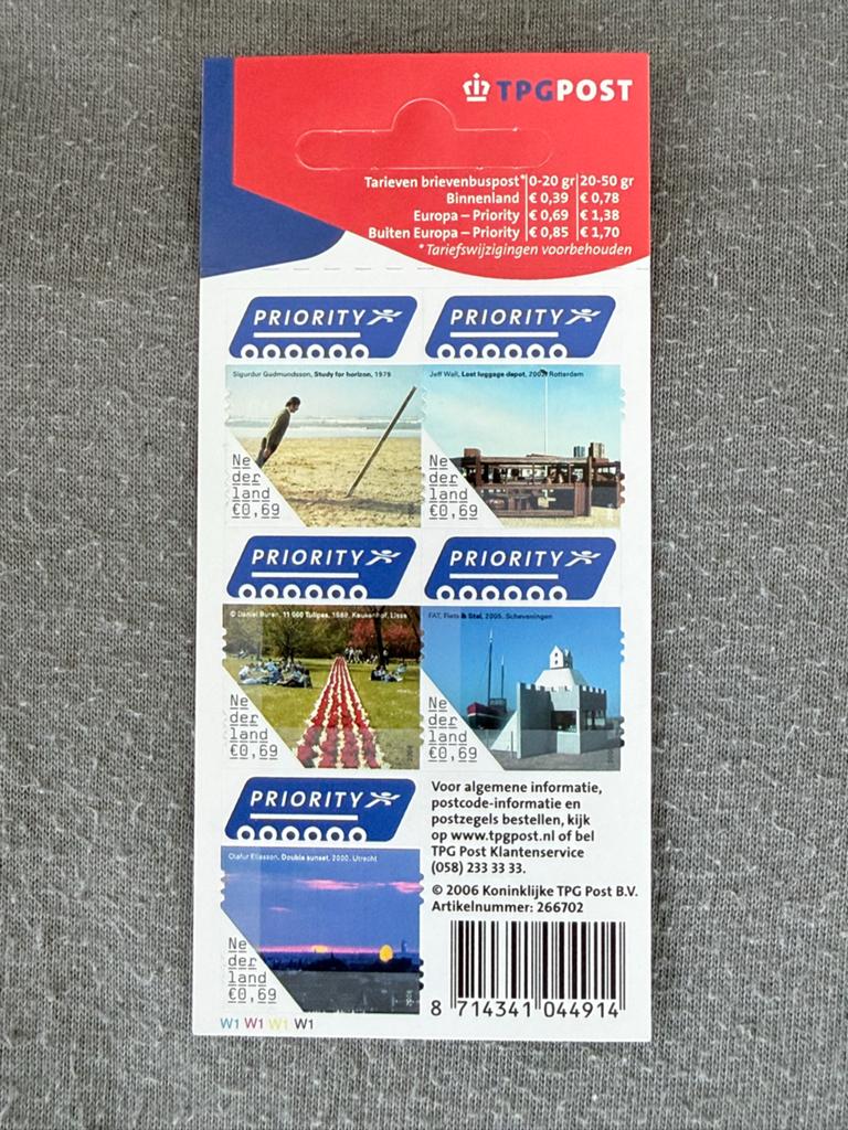 TPG Post postzegelboekje "5 voor Europa" 2006, postfris, Ophalen of Verzenden, Na 1940, Postfris