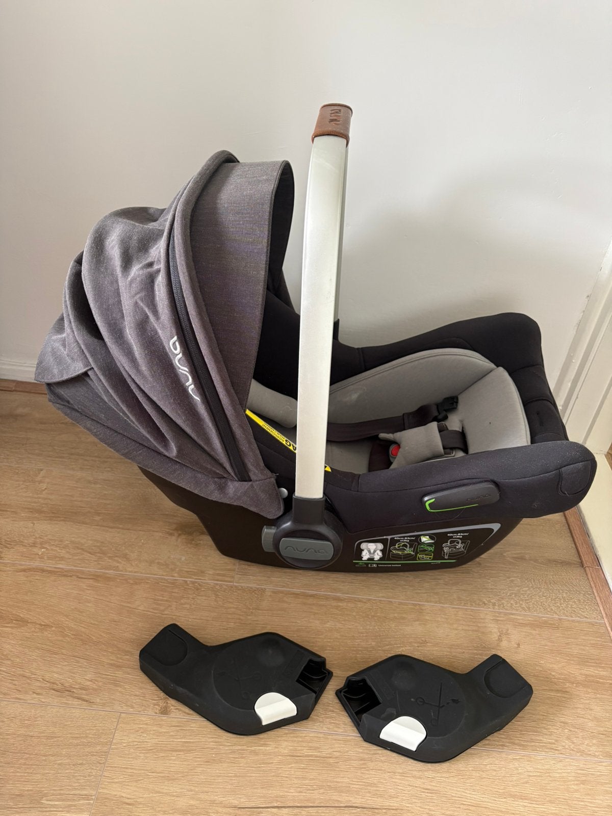 Maxicosi nuna, Zo goed als nieuw, Isofix, 0 t/m 13 kg, Ophalen