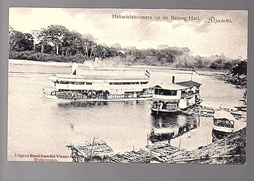 Ned Indië  1900 HEKWIELSTROMERS op de Batang Hari Djambi, Ophalen of Verzenden, Voor 1920, Frankrijk