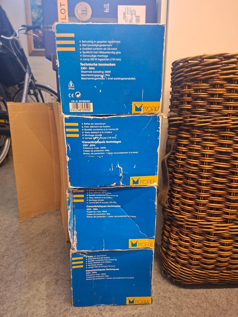 4x Profile PR-451 Ellipse Halogeenstraler 500W, Ophalen