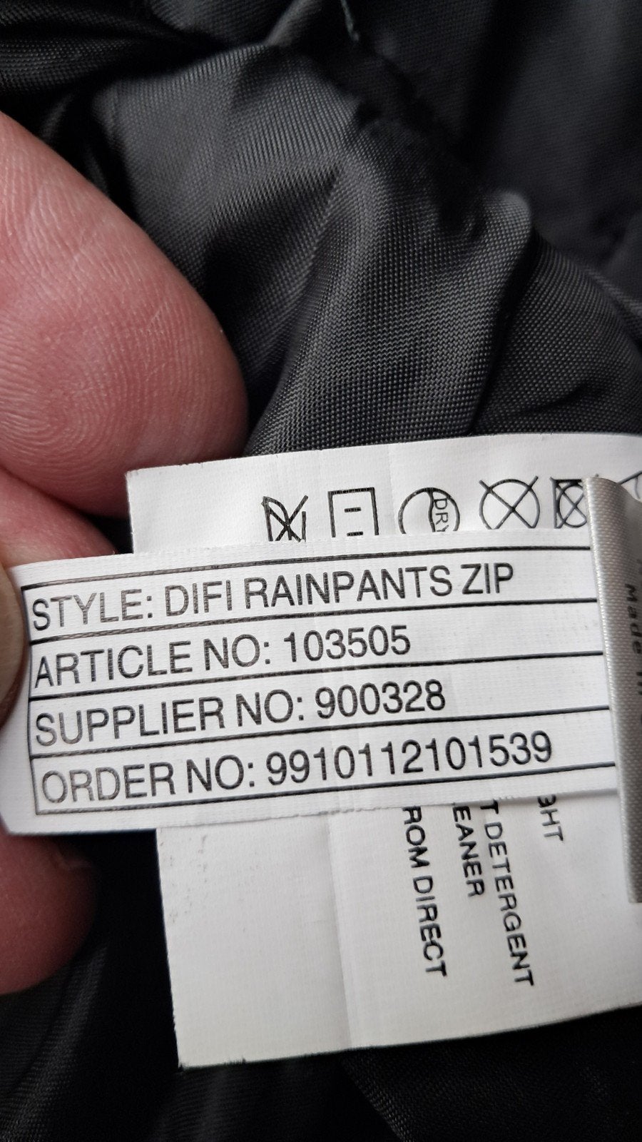 Difi Rainpants Zip regenbroek met volledige zijritsen, Motoren, Kleding | Motorkleding, Heren, Difi, Ophalen of Verzenden, Broek | textiel