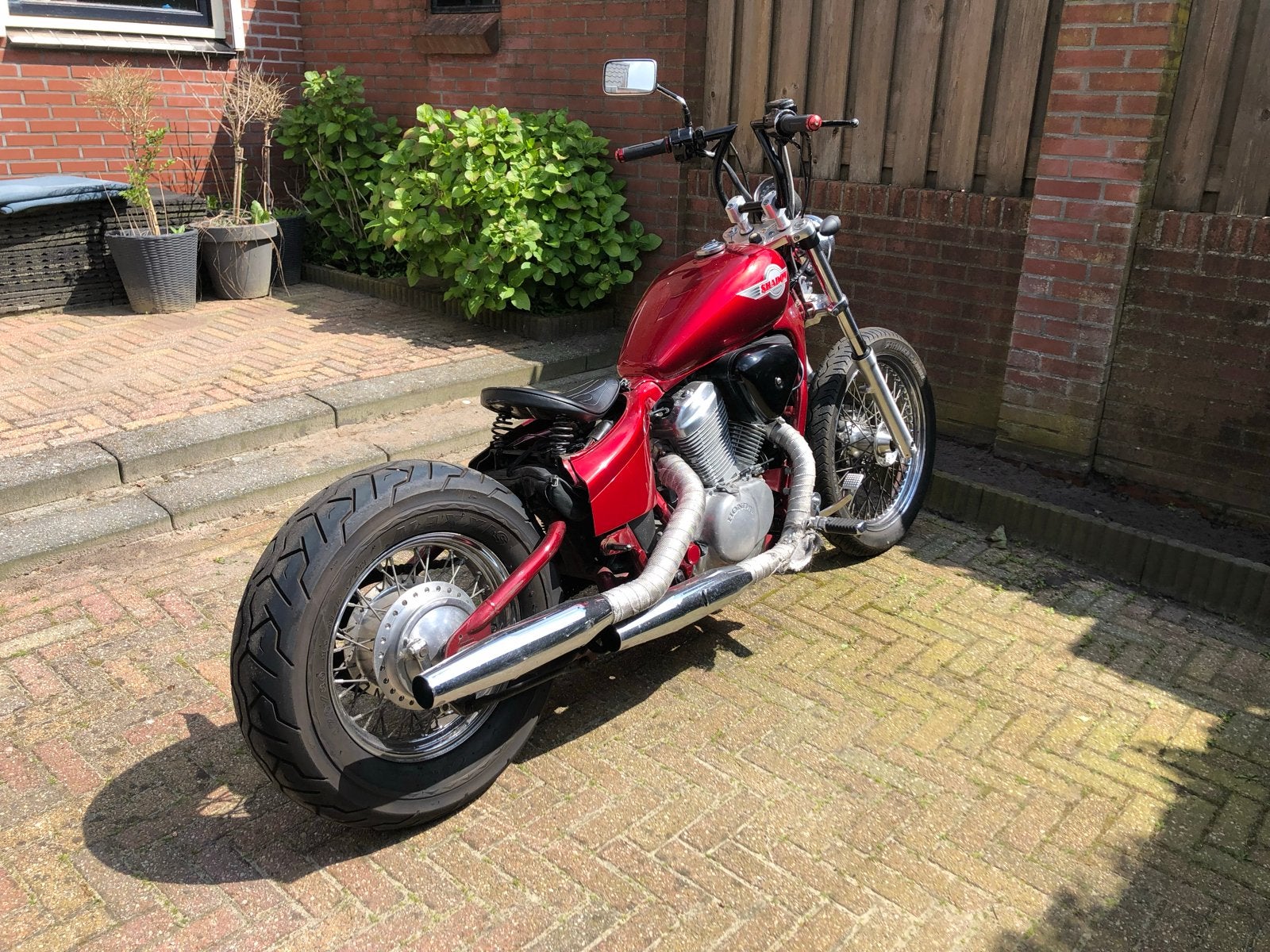 Unieke Honda VT 600 C Shadow Bobber, Motoren, Motoren | Honda, 2 cilinders, Sportuitlaat, Chopper, Gebruikt