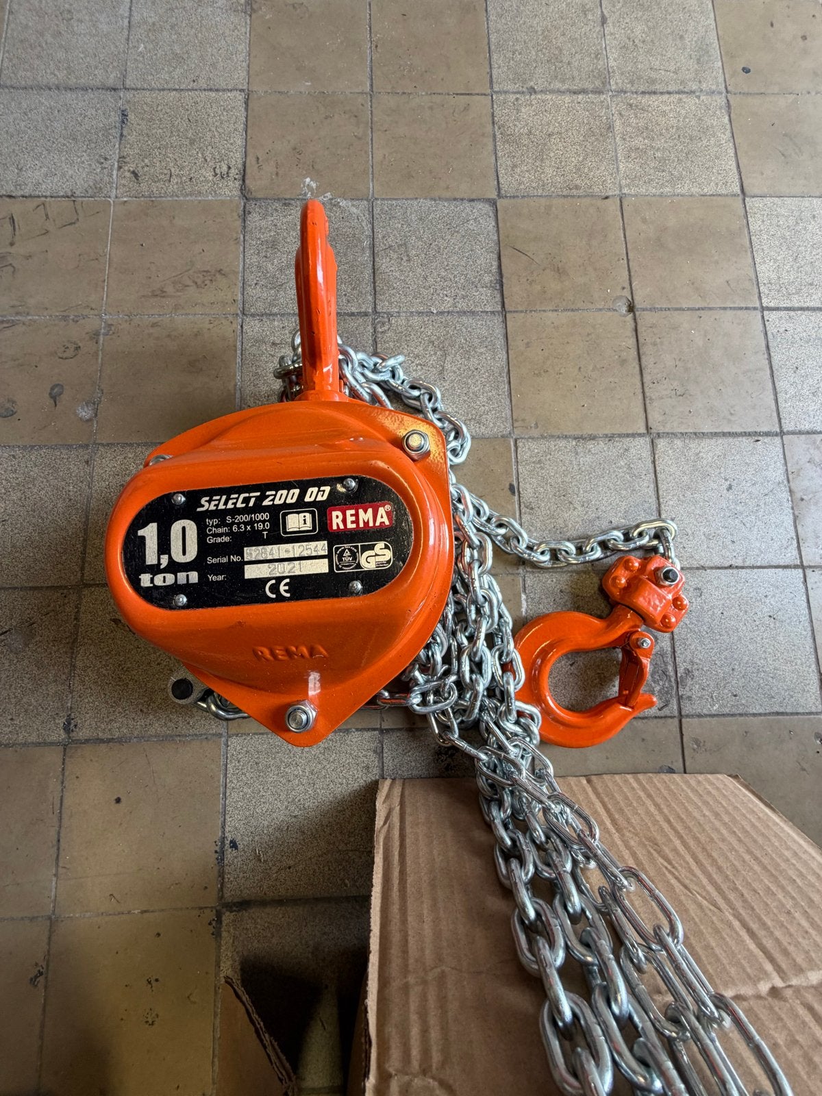 Nieuwe Kettingtakel REMA SELECT 200 DD - 1.0 ton, Ophalen of Verzenden