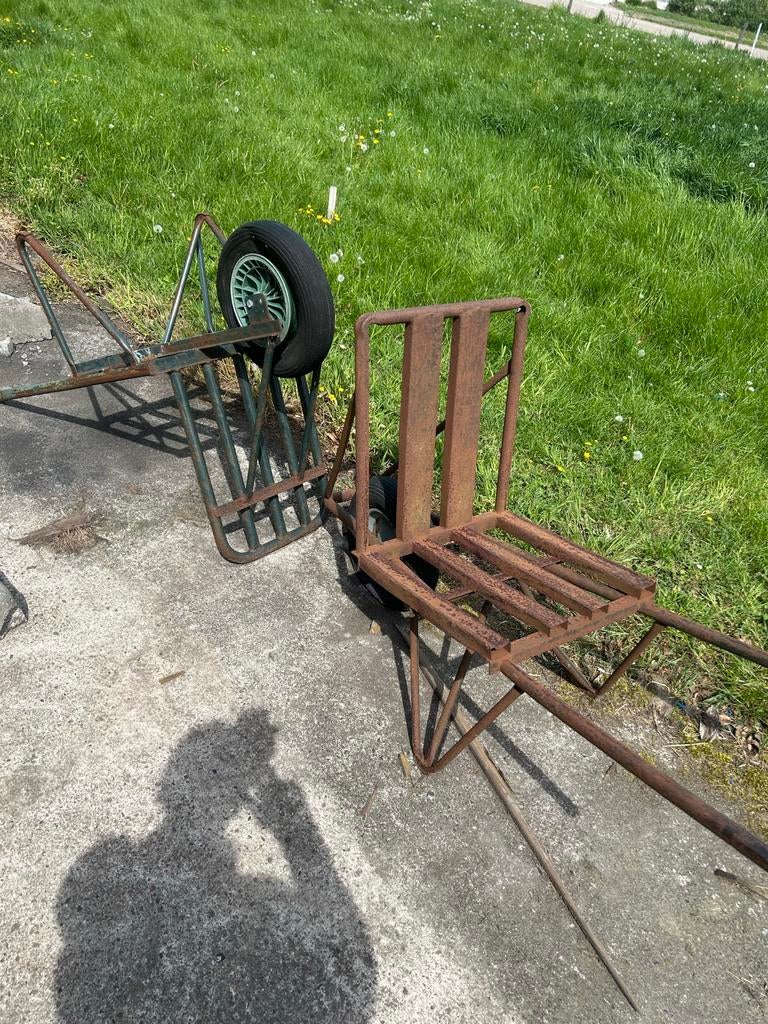 Oude Steekwagen / Transportkar - Opknapper, Ophalen of Verzenden, Gebruikt
