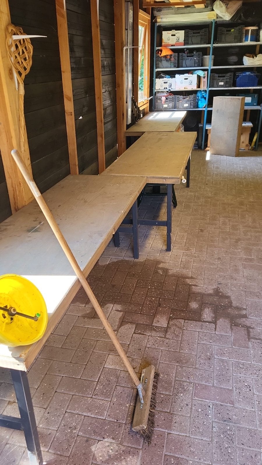 3 Werkbanken / Tafels voor schuur of werkplaats 210x70x75, Ophalen, Gebruikt