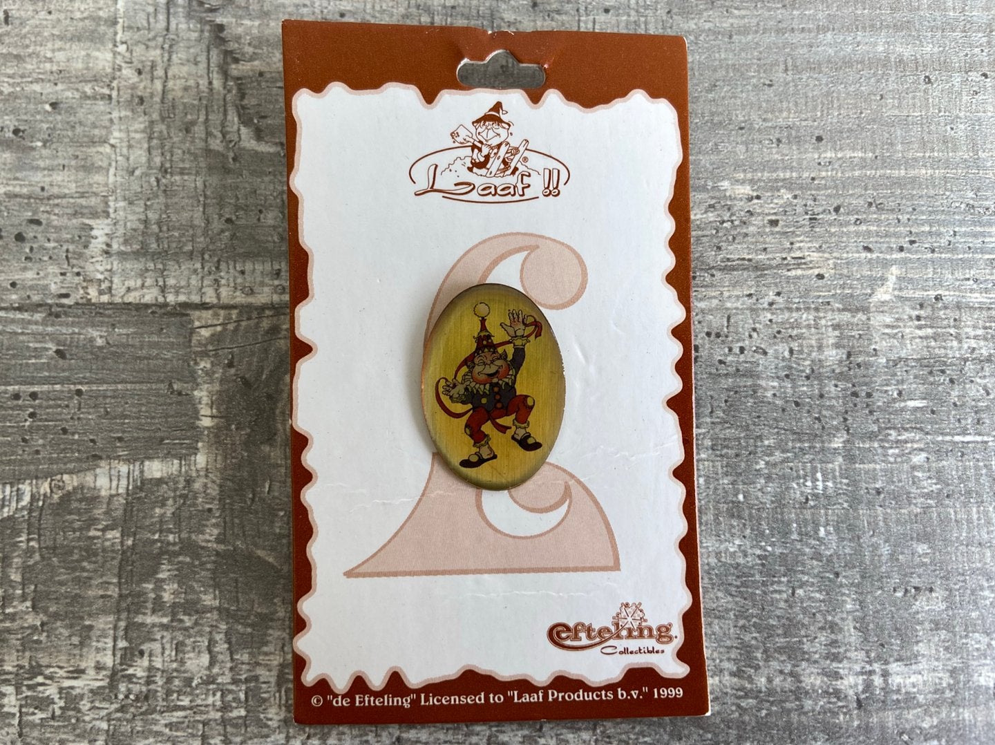 efteling pin platte laaf 3, Verzamelen, Ophalen of Verzenden, Zo goed als nieuw, Button of Speldje