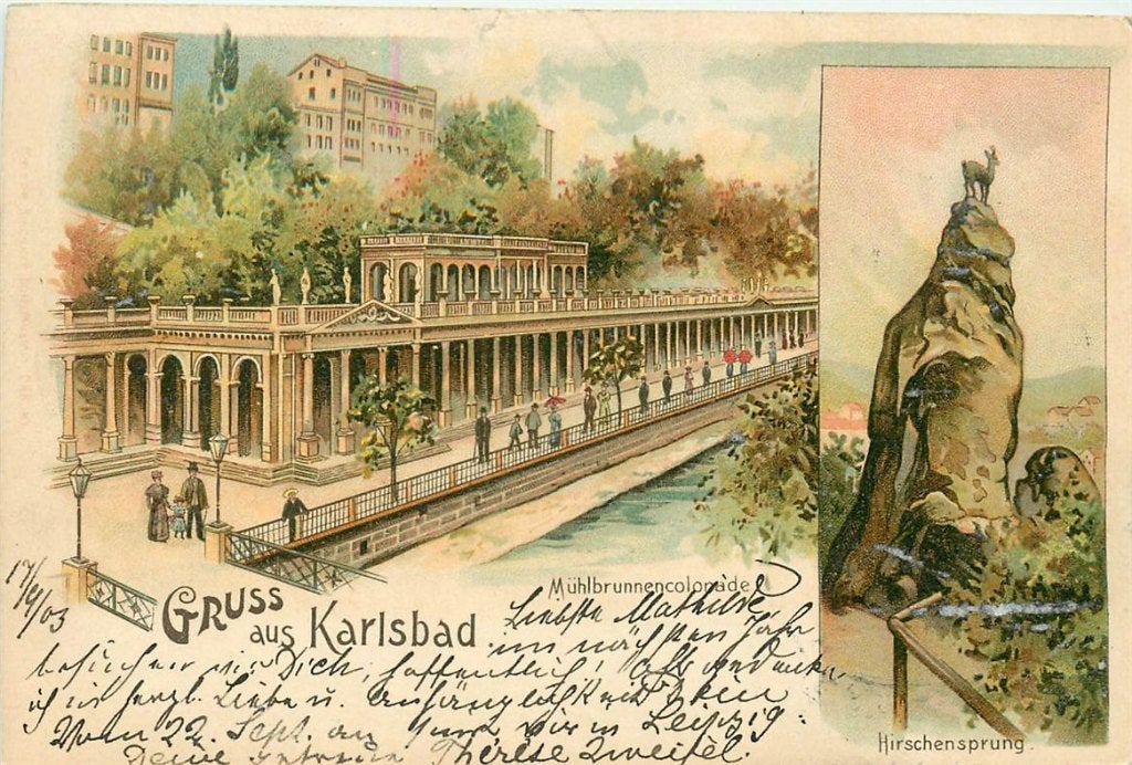 702-090-017 Karlsbad Litho, Verzenden, Voor 1920, Overig Europa