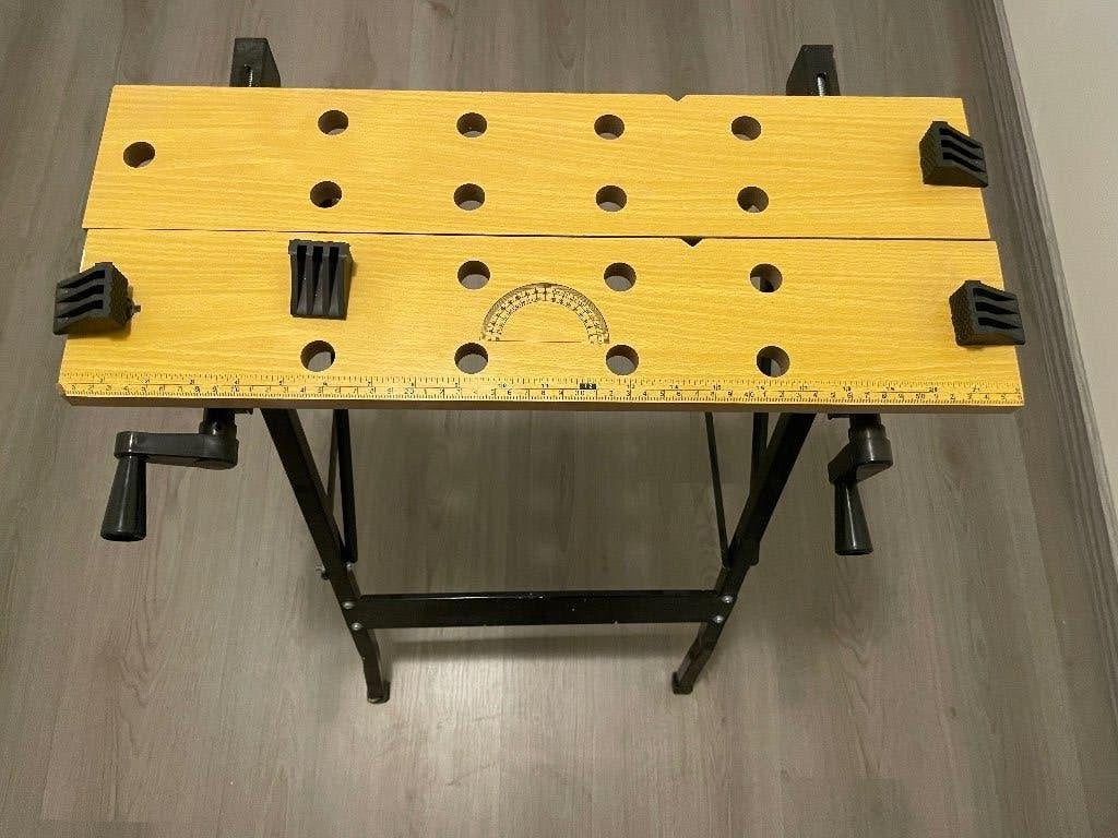 Werktafel, Doe-het-zelf en Verbouw, Werkbanken, Ophalen, Zo goed als nieuw, Minder dan 70 cm, Inklapbaar