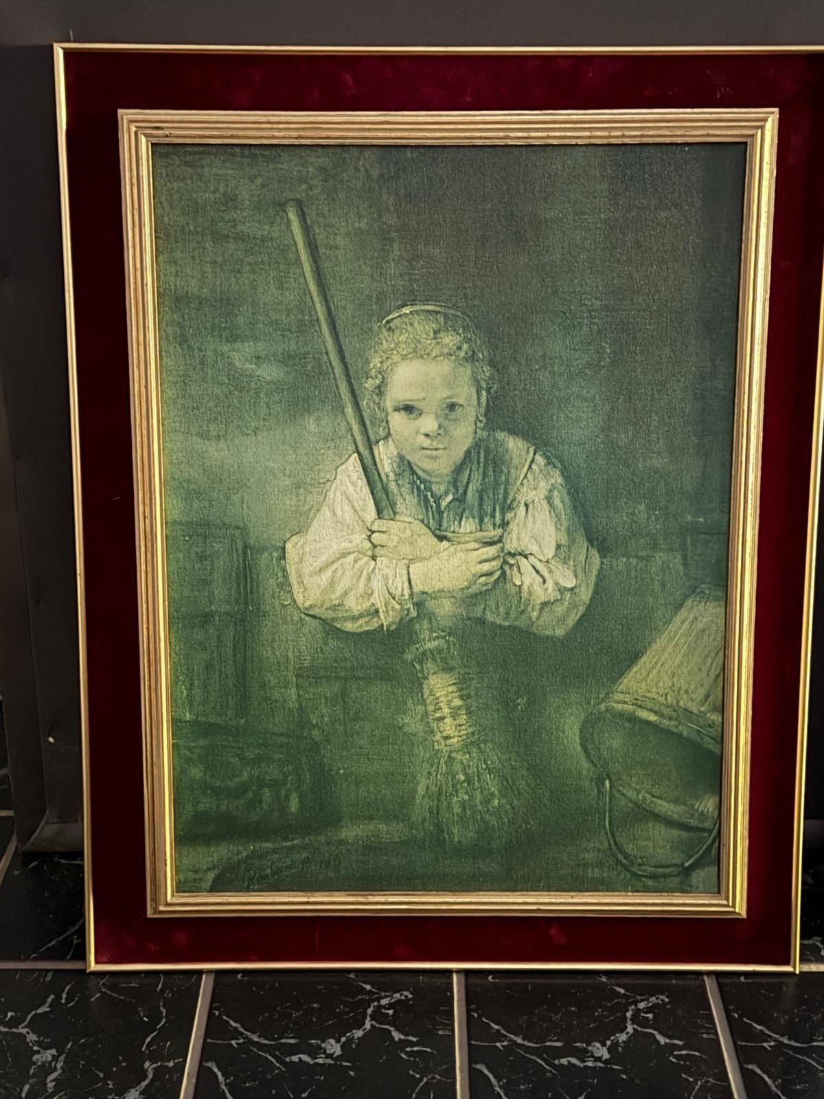 Immitatie rembrandt, Antiek en Kunst, Ophalen of Verzenden, Klassiek, Portret of Personen