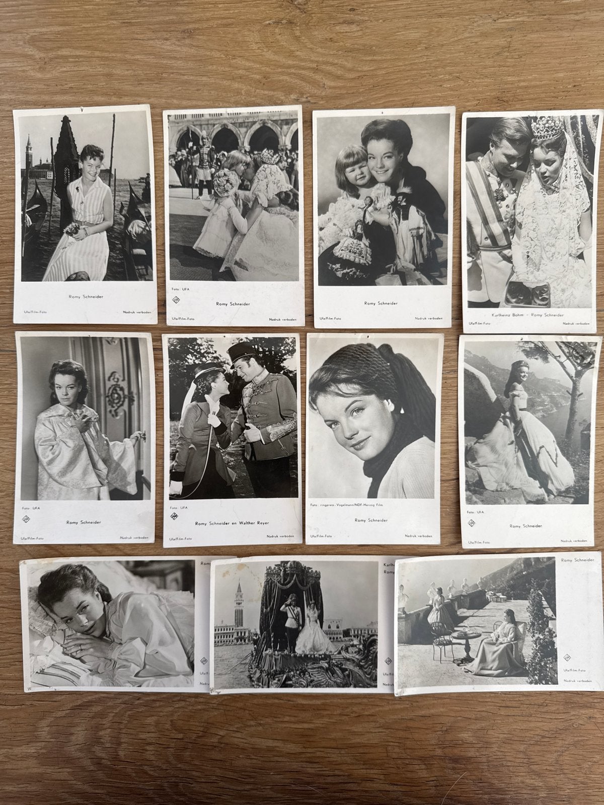 Set van 12 vintage foto's van Romy Schneider, Ophalen, Gebruikt, Foto, 1940 tot 1960