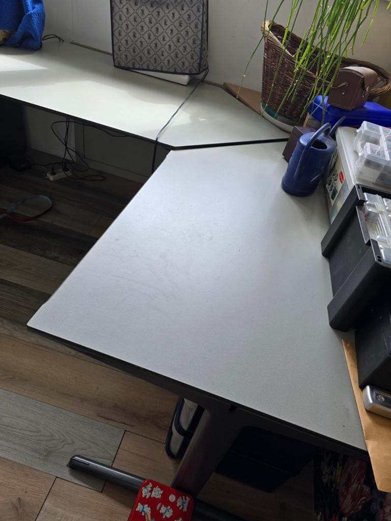 Te koop Groot hoekbureau, Huis en Inrichting, Bureaus, Ophalen, Met lades, Gebruikt, 238 cm