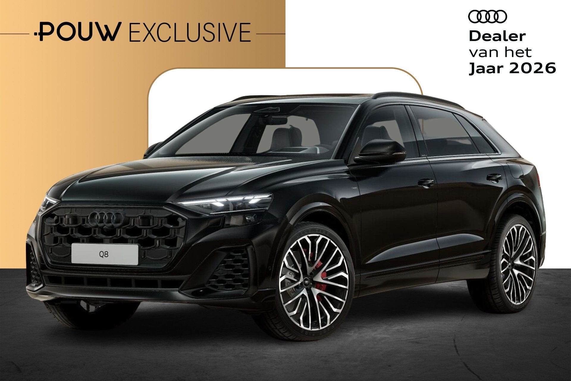 Audi Q8 60 TFSI e 490pk quattro Competition Plus | Houtafwer, Auto's, Automaat, 12 maanden, 2995 cc, Q8