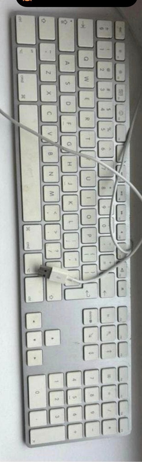 Originele aluminium Apple toetsenbord Model No: A1243, Computers en Software, Ophalen of Verzenden, Gebruikt