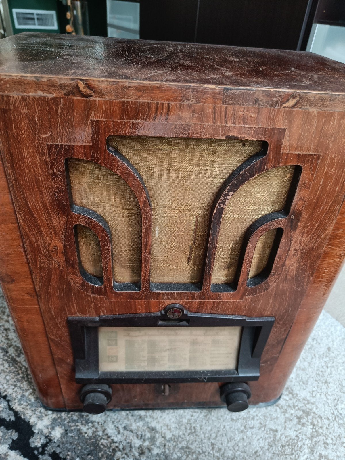 Vintage buizenradio - Decoratief object, Ophalen, Gebruikt, Radio