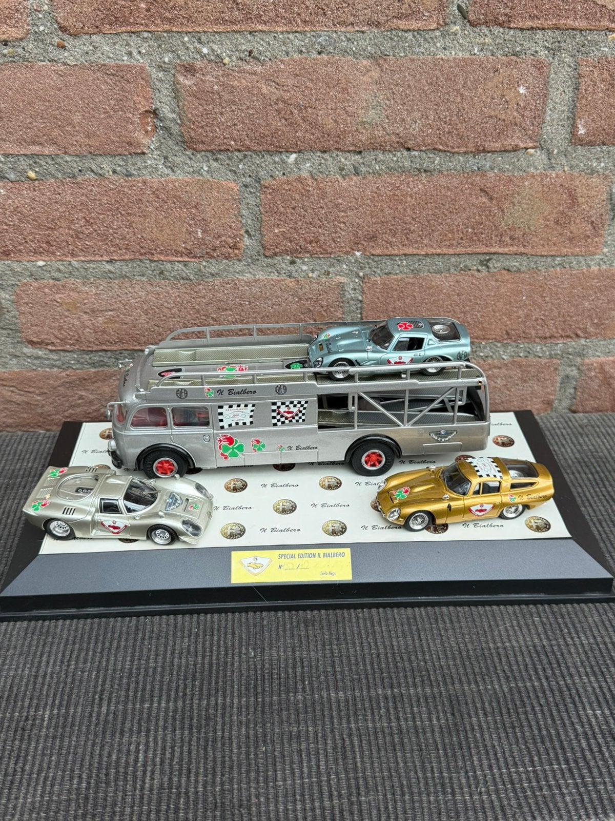 1:43 La Mini Miniera Fiat Bartoletti + Alfa Romeo, Hobby en Vrije tijd, Ophalen of Verzenden, Zo goed als nieuw, Auto, Overige merken