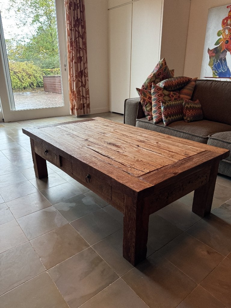 Salontafel - meubel set, Ophalen, 100 tot 150 cm, 50 tot 100 cm, Landelijk