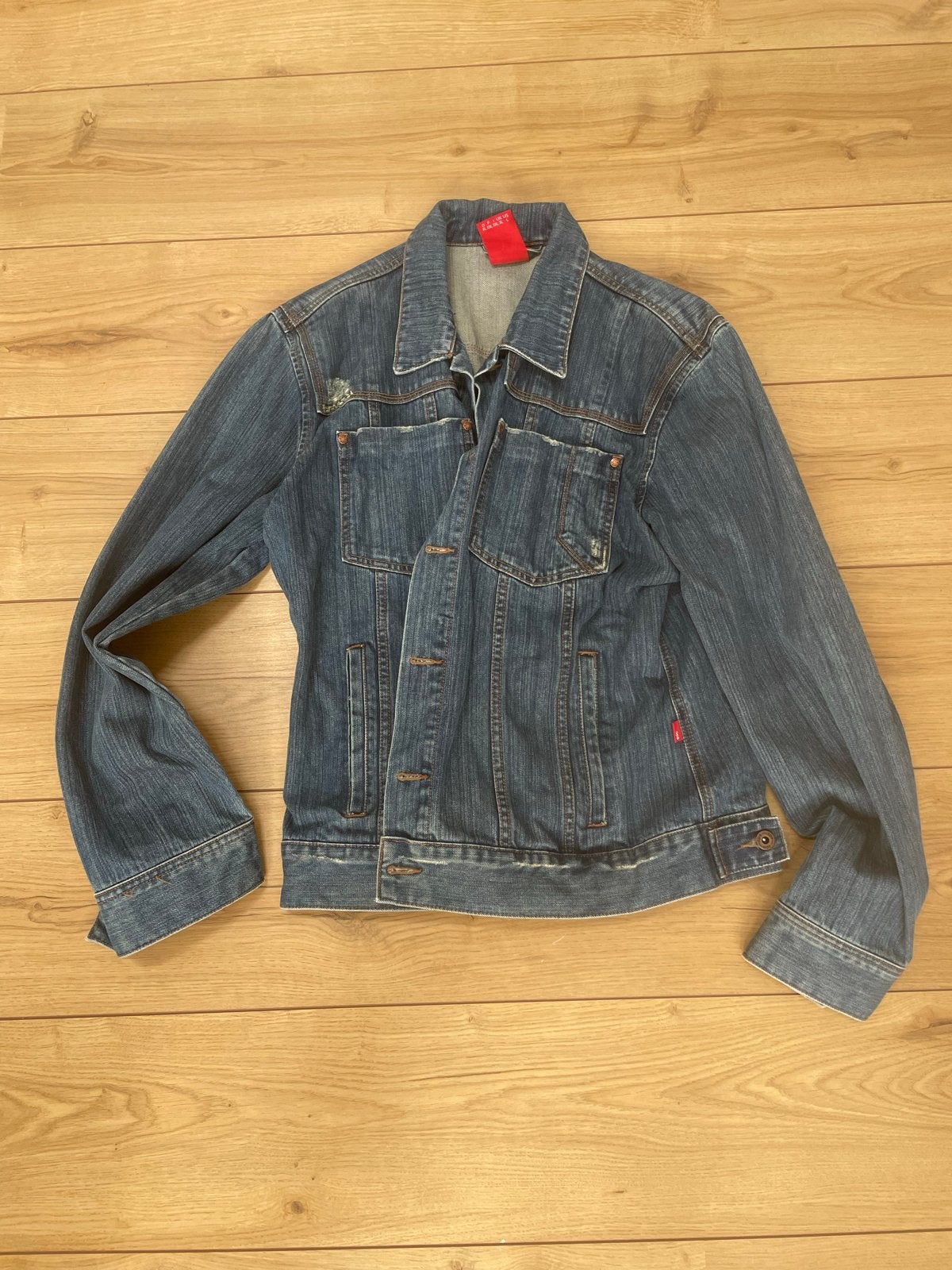 Spijkerjack van EDC, Ophalen of Verzenden, Gedragen, Maat 56/58 (XL), Blauw
