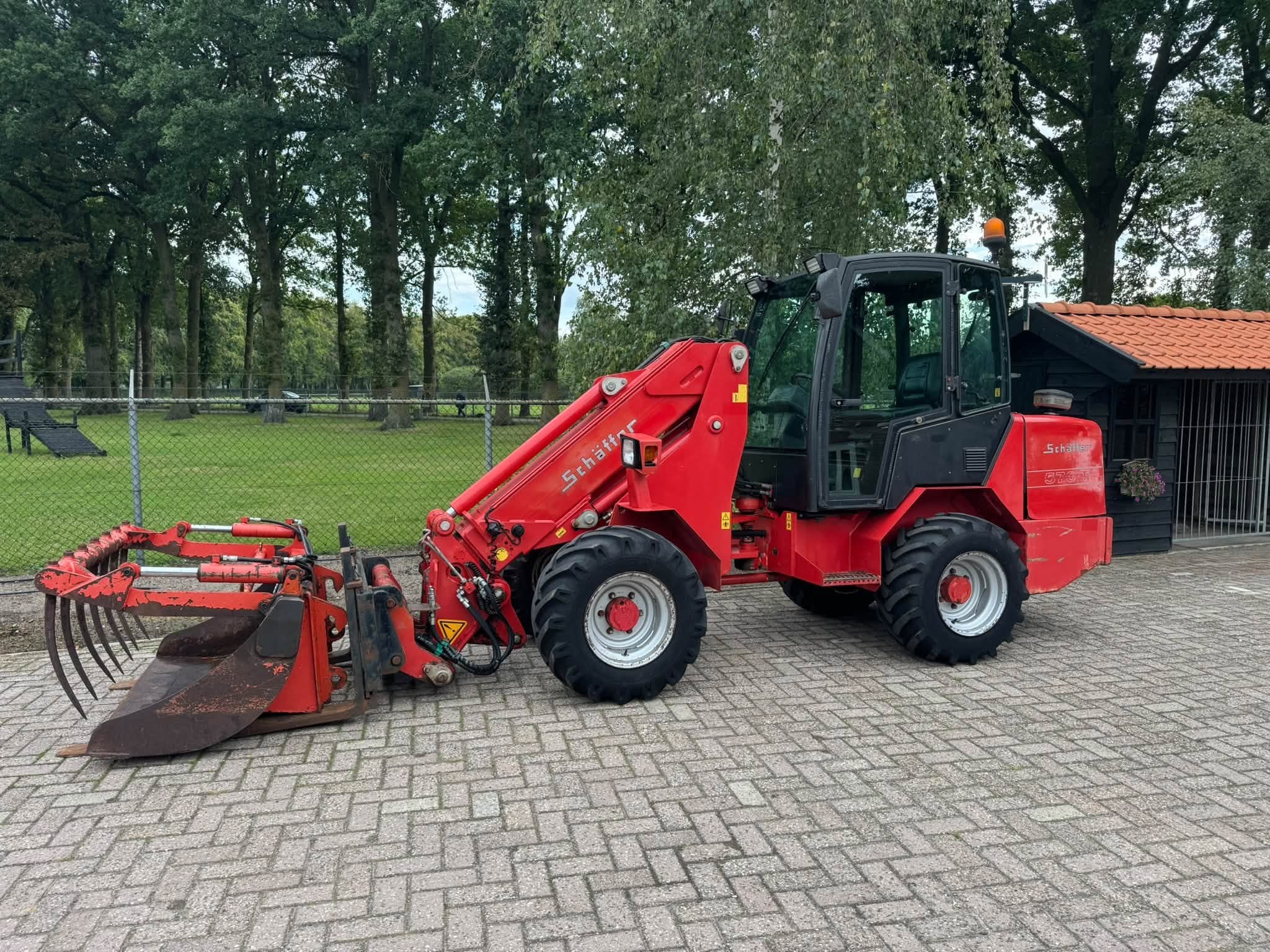 Schäffer 570 T Telelader / shovel Bak + Pelikaanbak, Zakelijke goederen, Wiellader of Shovel