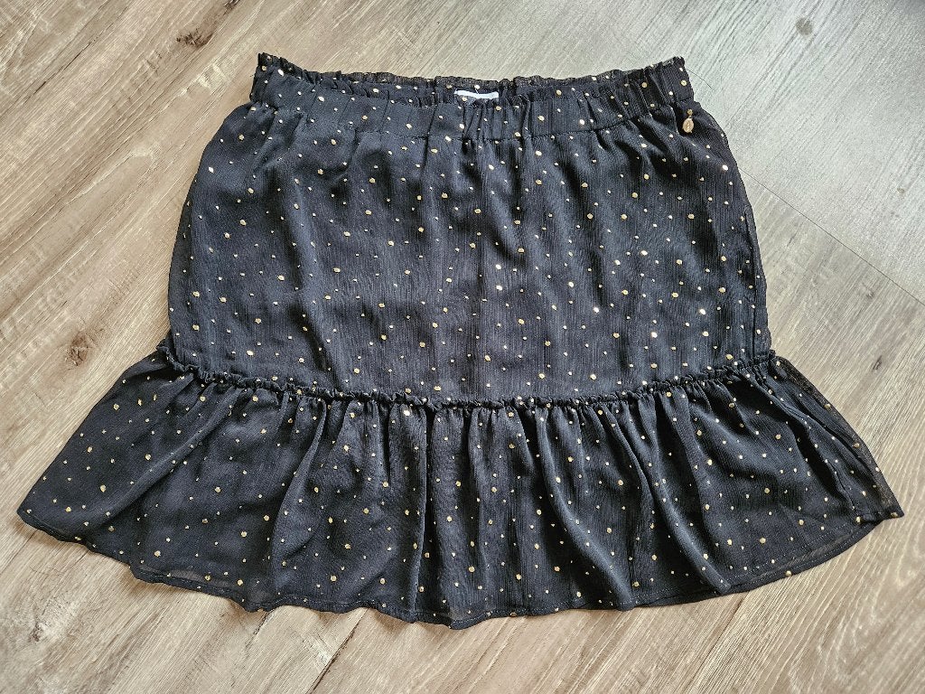 Rok rok blouse zwart gouden steentjes Cotton Club L zgan, Zwart, Maat 42/44 (L), Ophalen of Verzenden, Zo goed als nieuw