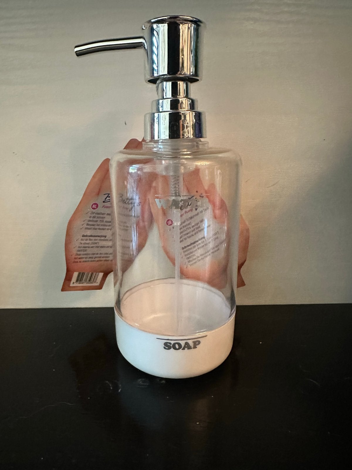Betty's Foam Pump Zeepdispenser - Maakt schuimzeep, Zo goed als nieuw, Wit, Overige merken, Zeepdispenser/zeepbakje
