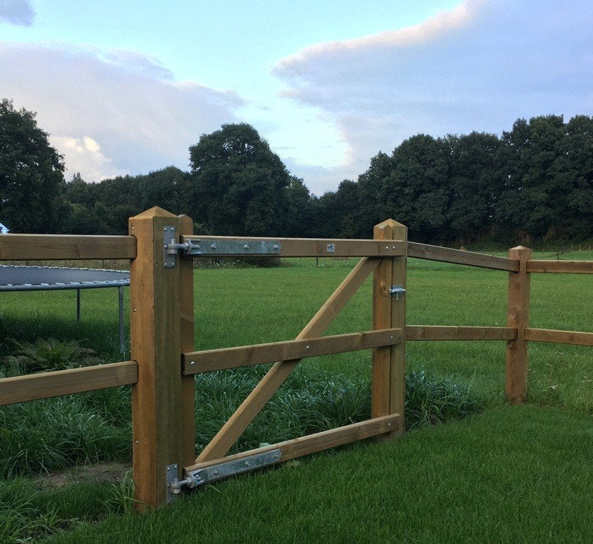 31. Houten poort | weidepoorten | poort hout, Tuin en Terras, Tuinhekken en Hekwerk, Ophalen of Verzenden, Nieuw, Hout, Tuinhek