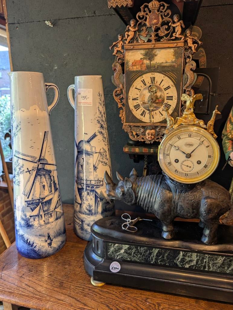 2 grote Delfs blauw Sier vazen 60 cm hoog.  €295., Ophalen