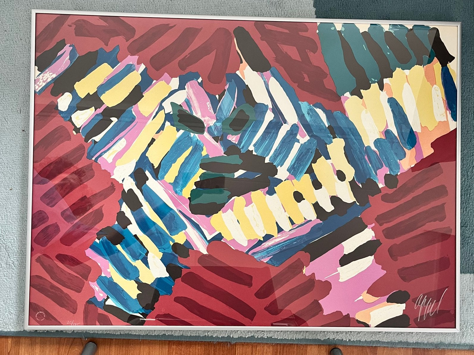 Zeefdruk Karel Appel Paysage/Visage, Ophalen