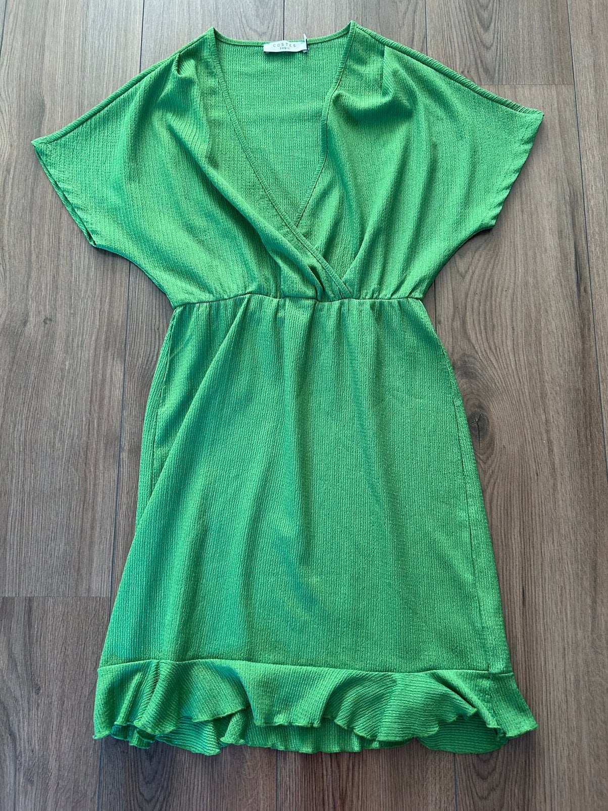 Costes groene jurk maat S, Ophalen of Verzenden, Zo goed als nieuw, Maat 36 (S), Boven de knie