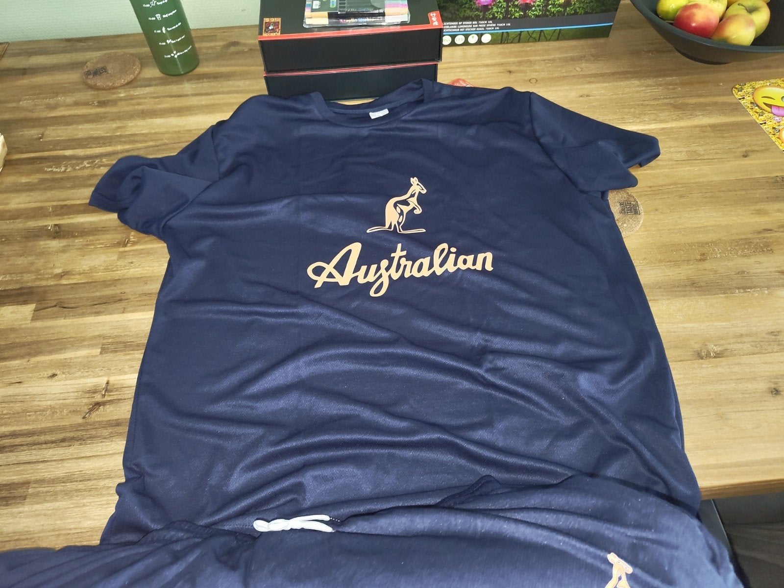 Australian T-shirt - Donkerblauw met logo en korte broek, Blauw, Nieuw, Overige maten, Ophalen of Verzenden