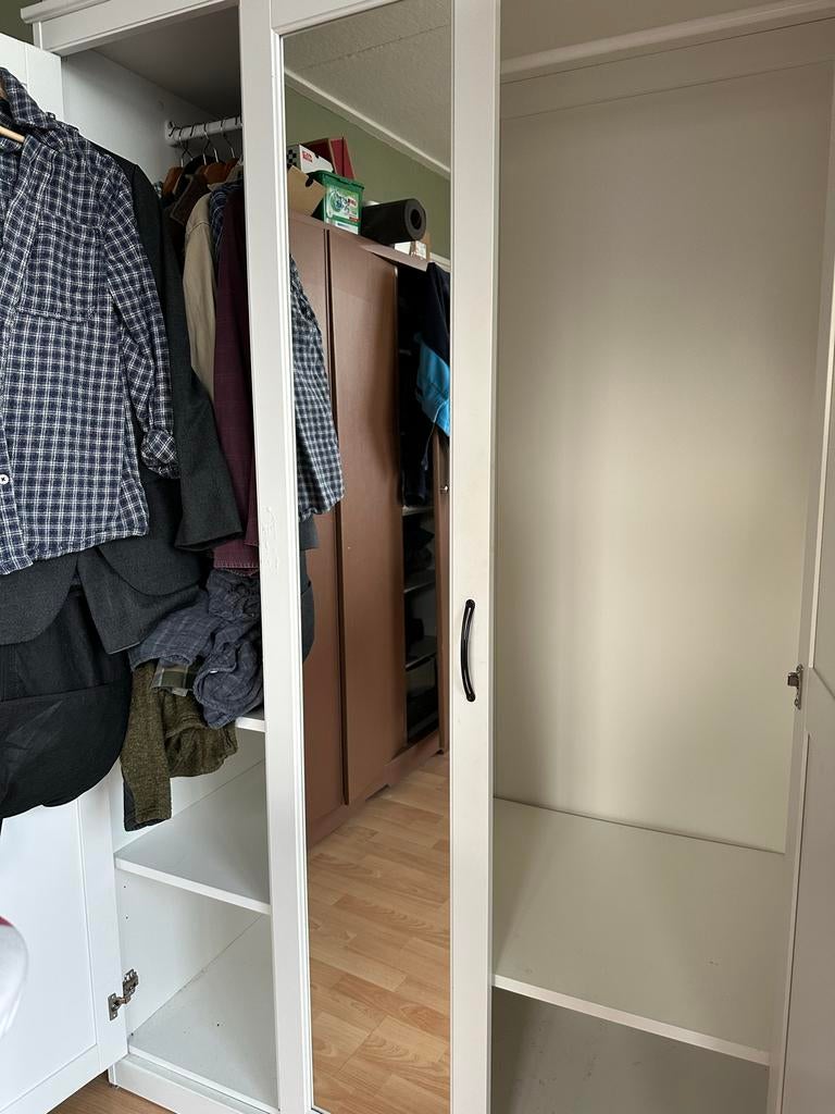 IKEA Songesand kledingkast wit, Ophalen, Gebruikt, 100 tot 150 cm, 200 cm of meer