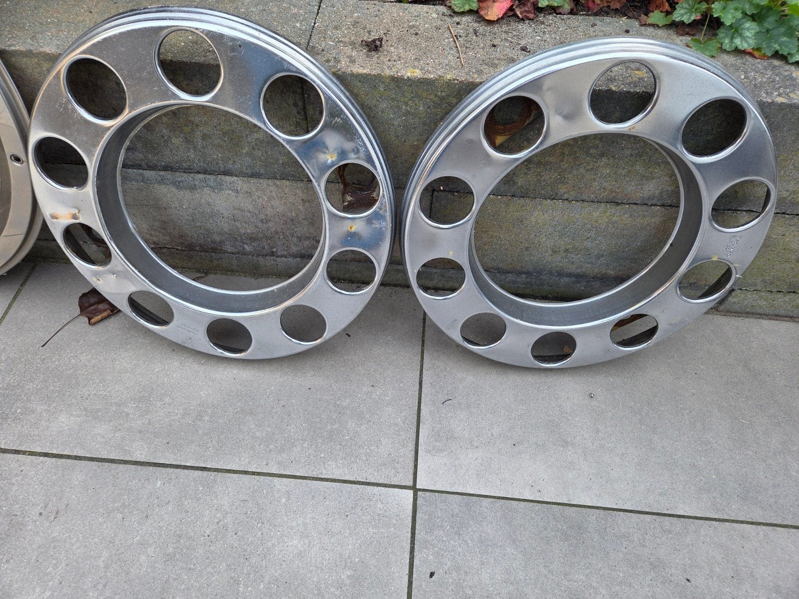 2x Aluminium wieldoppen voor vrachtwagen, Ophalen, Gebruikt