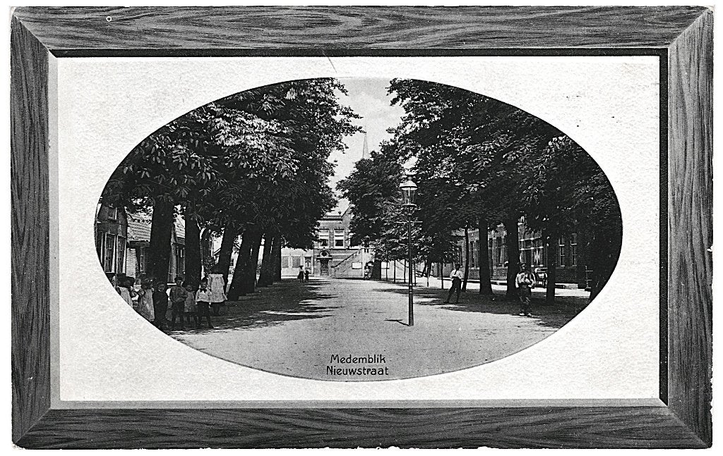 700178 Medemblik NH 1912 Nieuwstraat Postzegel Afgeweekt, Ophalen of Verzenden, Voor 1920, Gelopen, Noord-Holland