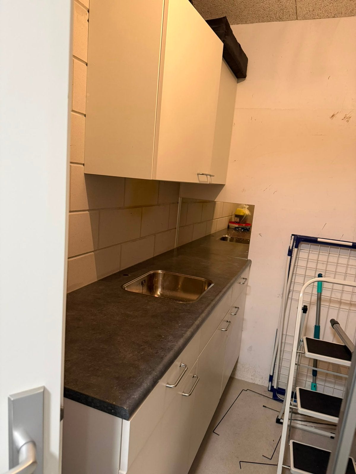 Keuken, Ophalen, Overige materialen, Wit, Enkelwandige keuken