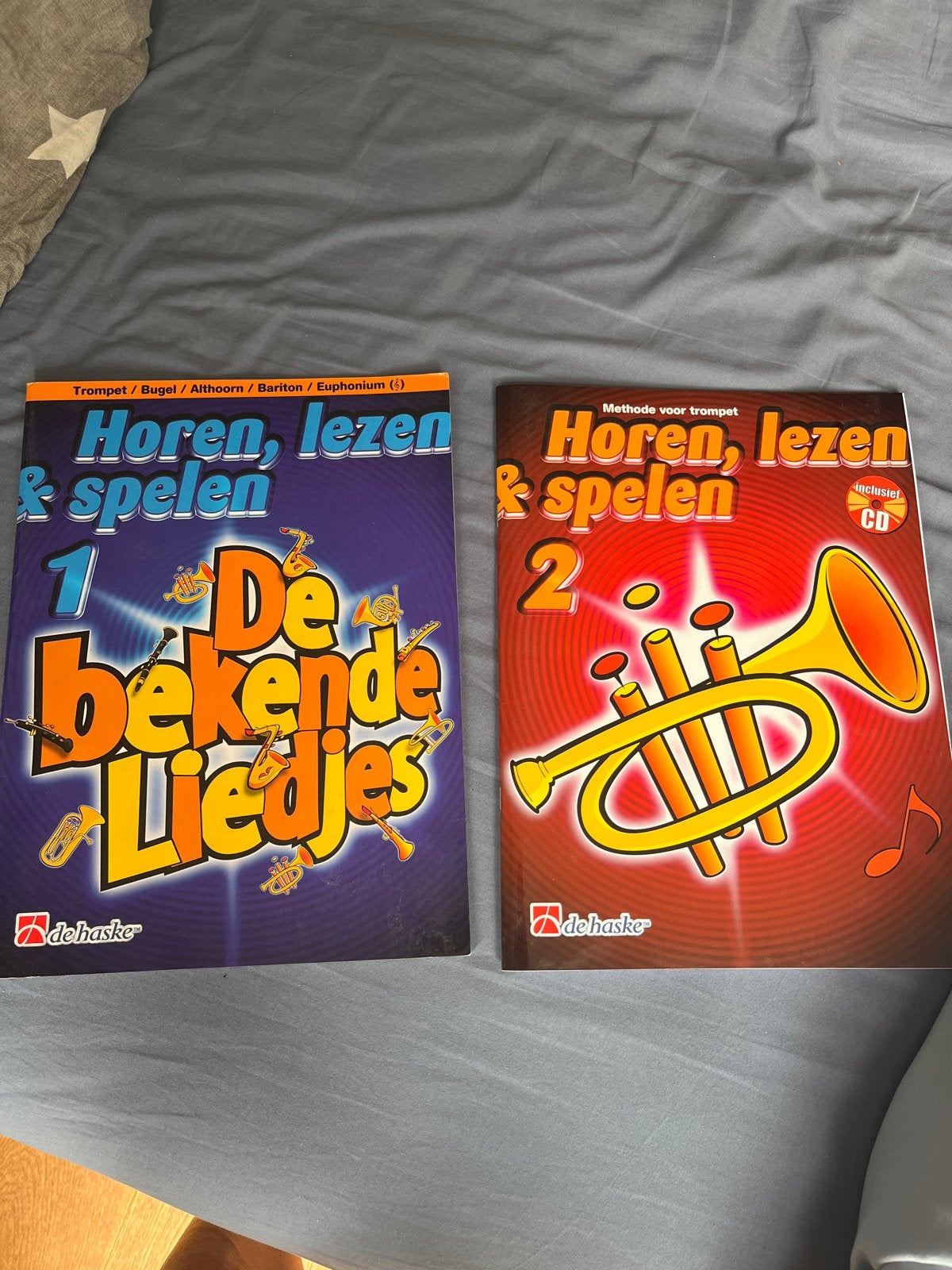Horen, lezen & spelen - Trompet lesboeken (deel 1 & 2), Overige genres, Les of Cursus, Ophalen of Verzenden, Zo goed als nieuw