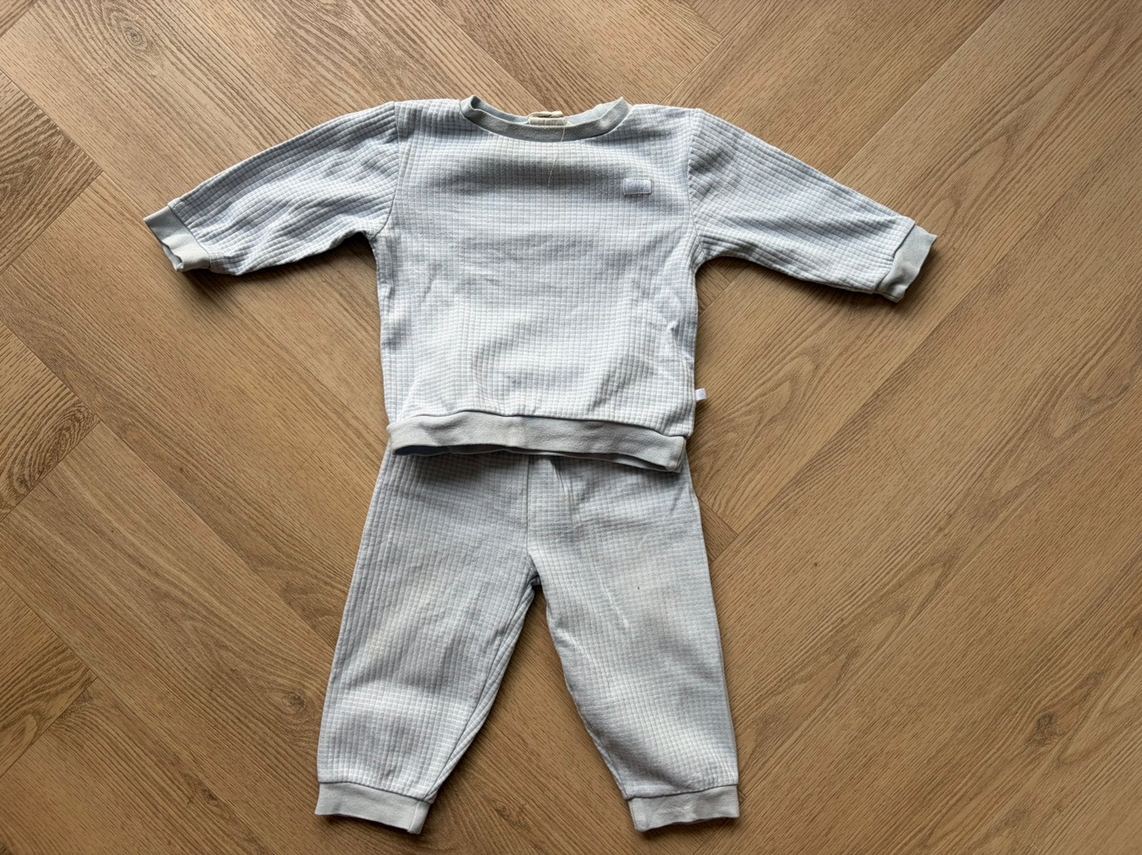 Feetje pyjama. Lichtblauw maat 80 zgan!, Ophalen of Verzenden, Zo goed als nieuw, Jongetje of Meisje, Nacht- of Onderkleding