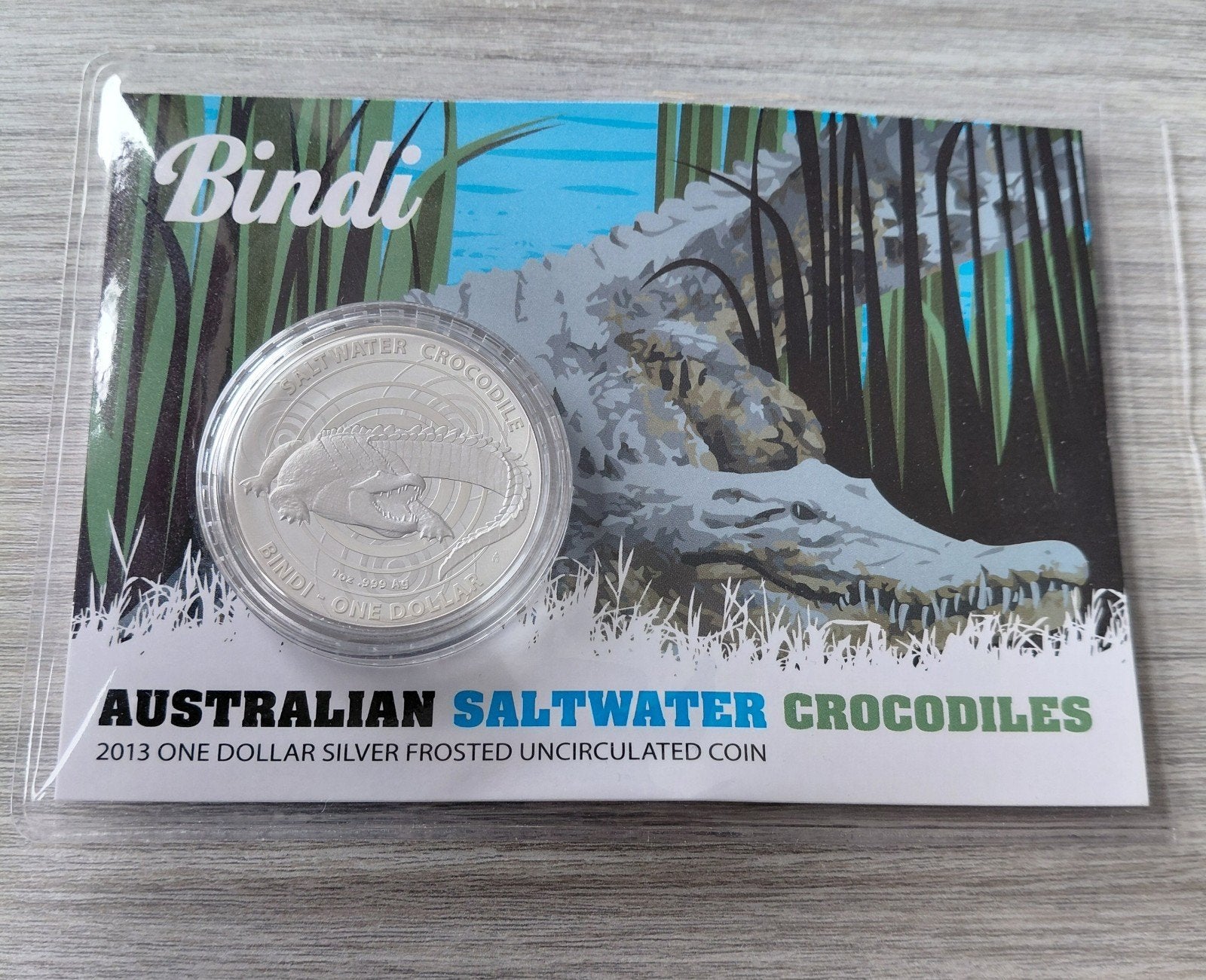 2013 Royal Mint Australie Crocodile Bindi 1 oz .999 Zilver, Ophalen of Verzenden, Zilver