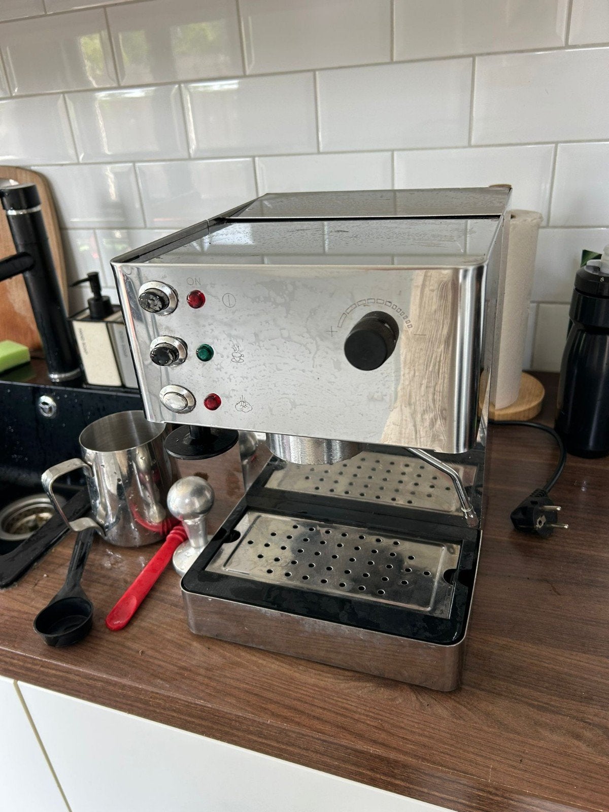 Espresso apparaat - Inclusief accessoires, Gebruikt, Espresso apparaat, Gemalen koffie, Ophalen of Verzenden
