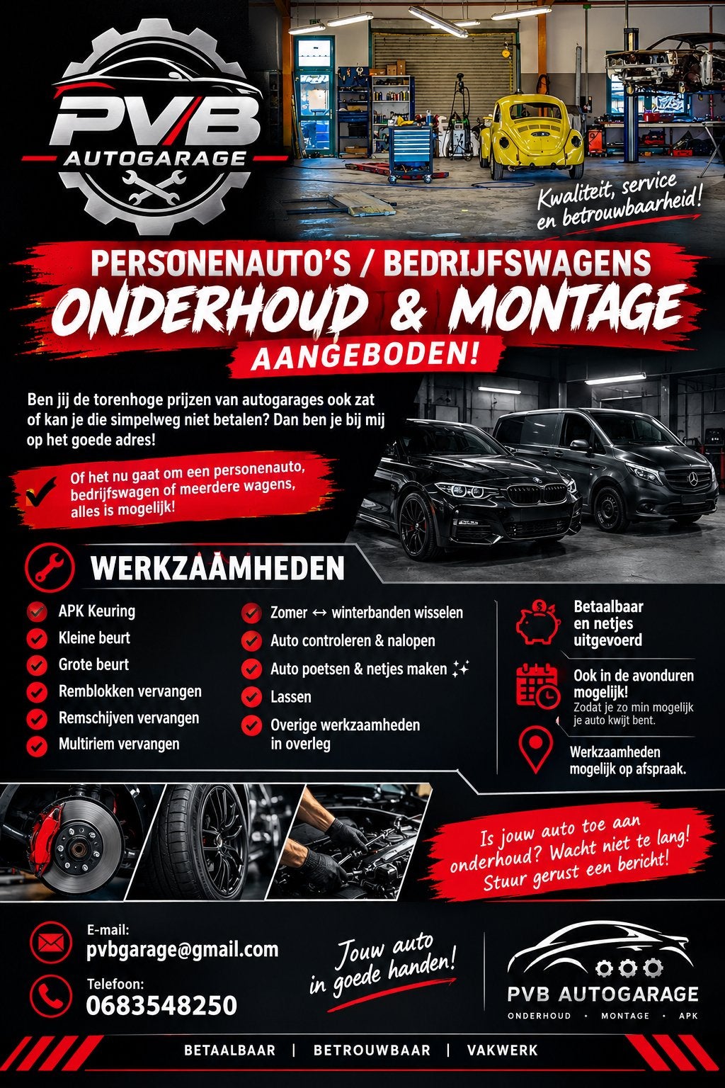 Betrouwbare monteur voor een eerlijke prijs, Ophalen of Verzenden