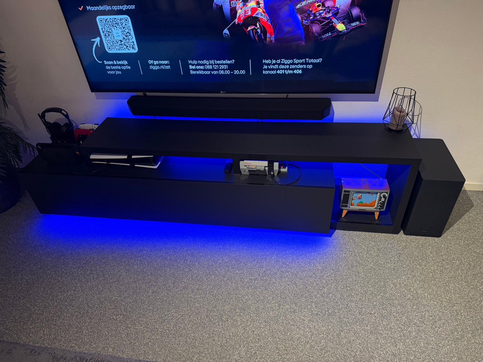 Tv meubel, Ophalen, Zo goed als nieuw, 200 cm of meer, Minder dan 100 cm