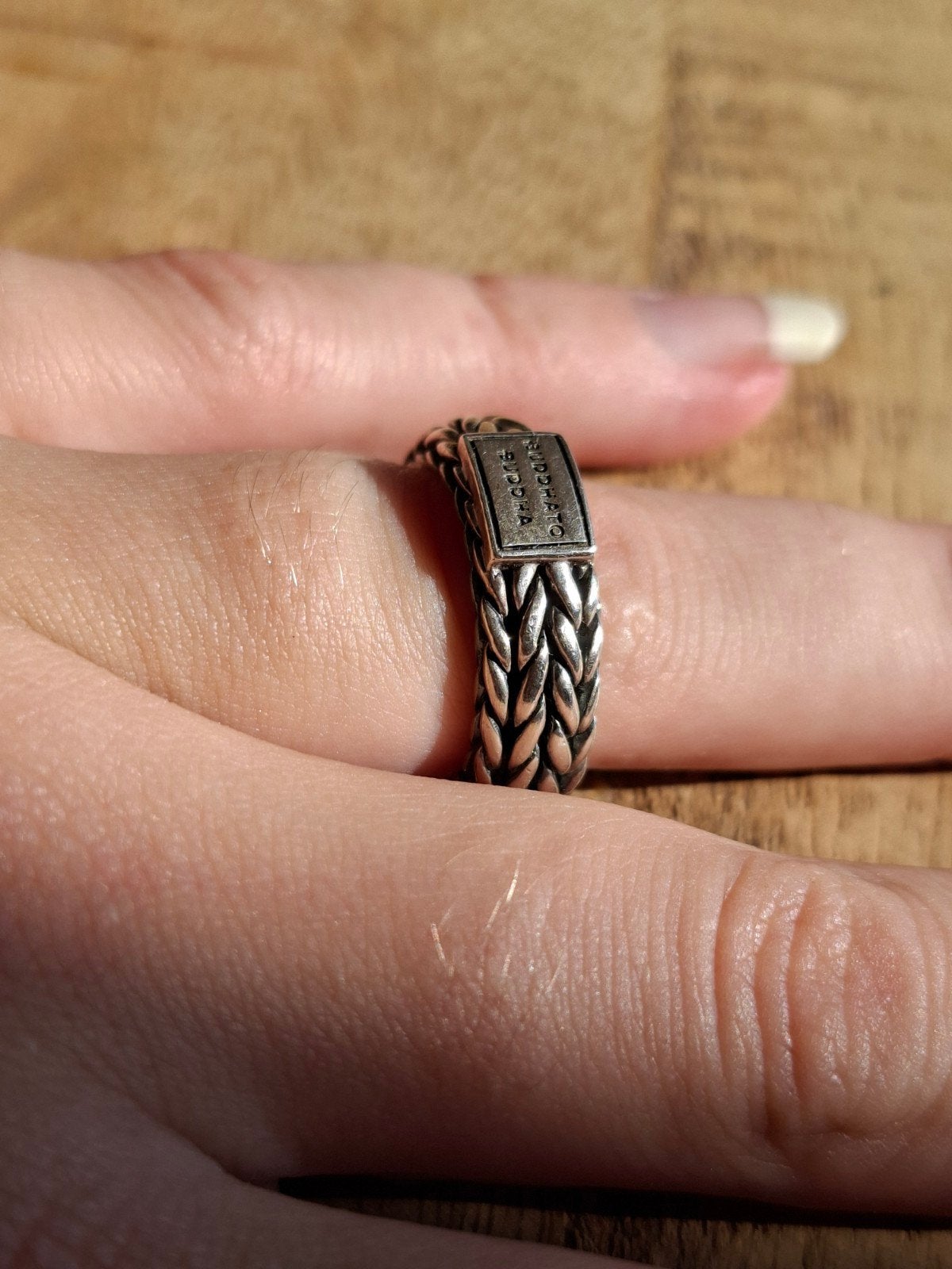 Buddha to Buddha ring zilver maat 17, Ophalen of Verzenden, Zo goed als nieuw, 17 tot 18, Dame