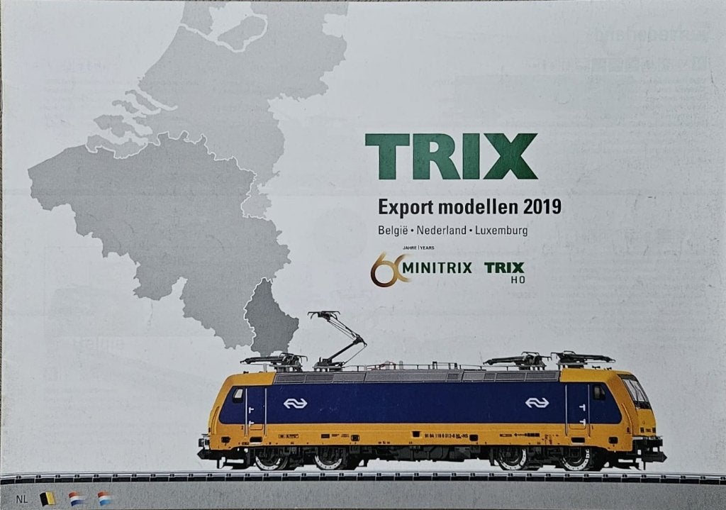 Trix export modellen 2019, Hobby en Vrije tijd, Modeltreinen | H0, Ophalen of Verzenden, Gelijkstroom, Boek, Tijdschrift of Catalogus
