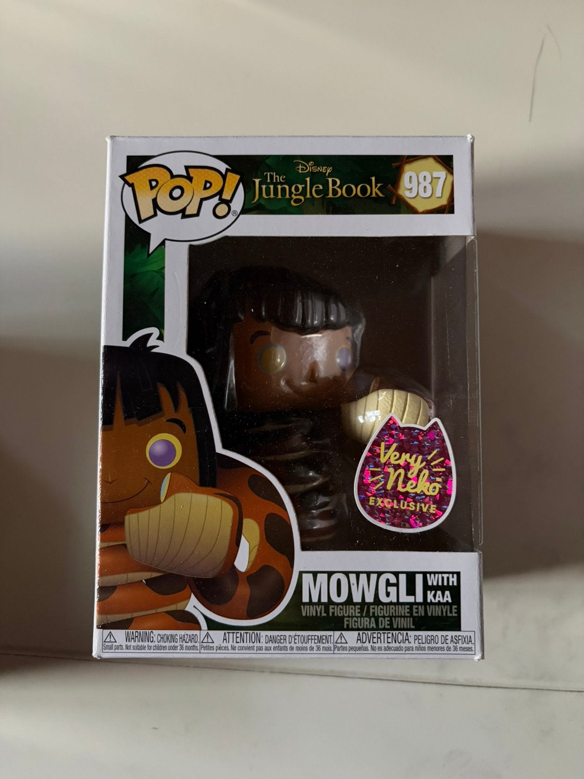 Funko pop disney mowgli with kaa 987, Ophalen of Verzenden, Zo goed als nieuw