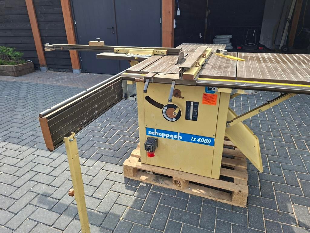 Scheppach ts4000 zaagmachine, Doe-het-zelf en Verbouw, Ophalen, Gebruikt, Overige typen, 1200 watt of meer