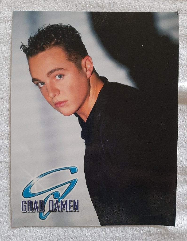 Oude Fotokaart Grad Damen 19 x 14,5 cm kaart uit begintijd, Ophalen, Zo goed als nieuw, Foto of Kaart