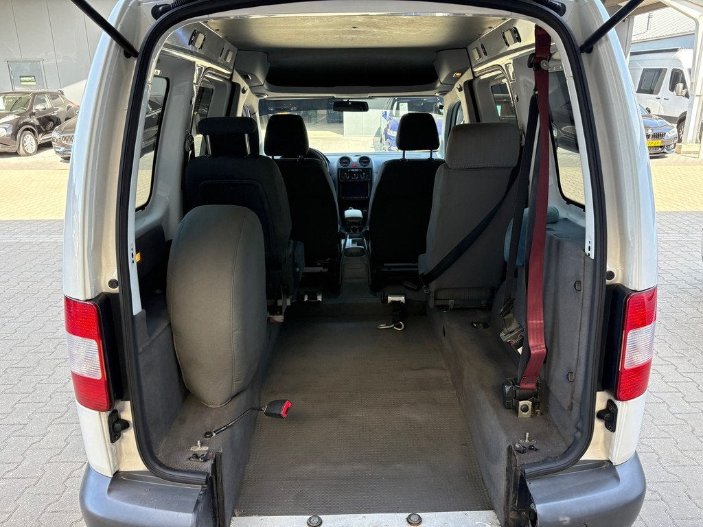 Volkswagen Caddy 1.9 TDI Invalide Rolstoel Vervoer, Auto's, Voorwielaandrijving, Gebruikt, 4 cilinders, Wit