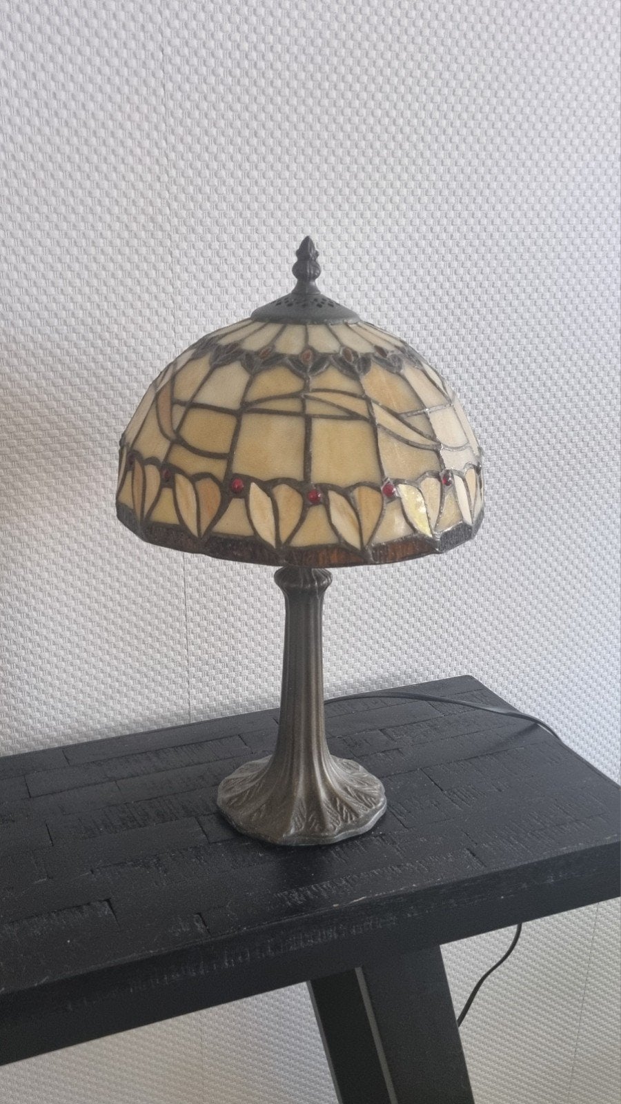 Prachtige Tiffany Tafellamp - Klassiek Design, Ophalen, Gebruikt, Tiffany lamp, E27 (groot)