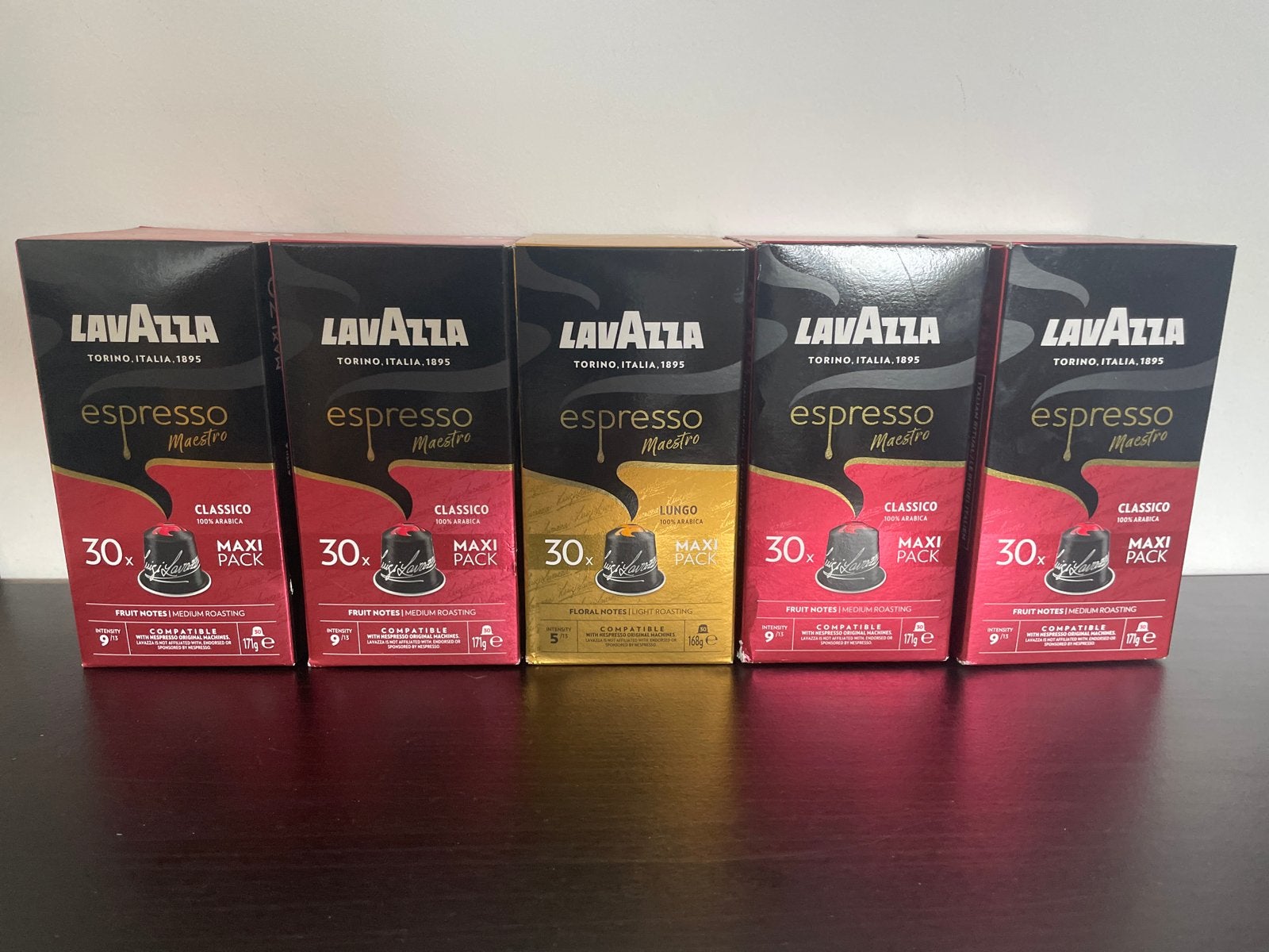 5x Lavazza Espresso Maestro Classico & Lungo (150 cups), Ophalen of Verzenden