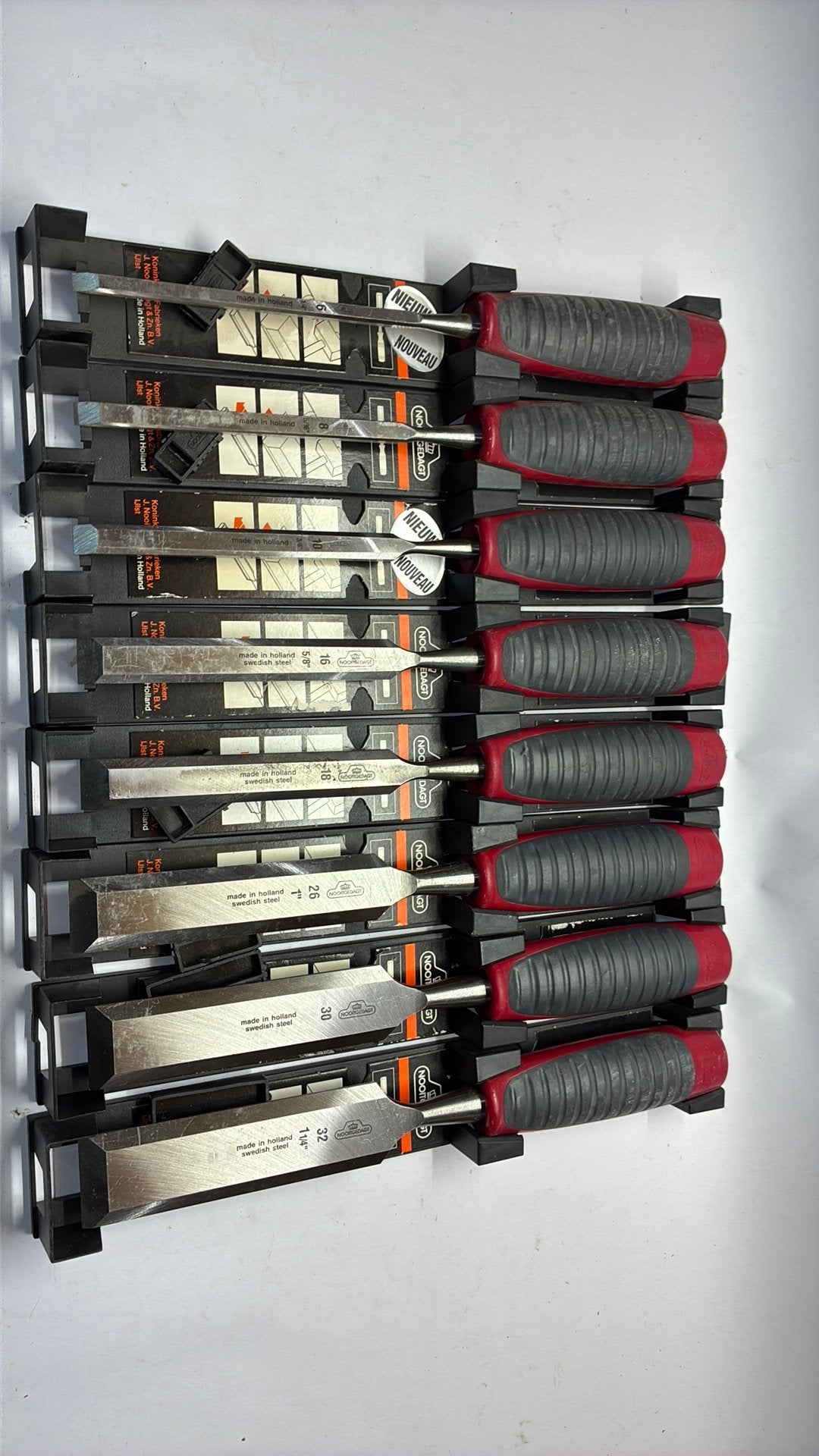 Nooitgedagt beitelset 6 8 10 16 18 26 30 32mm ( beitels ), Nooitgedagt, Nooitgedacht, Beitel, Nieuw