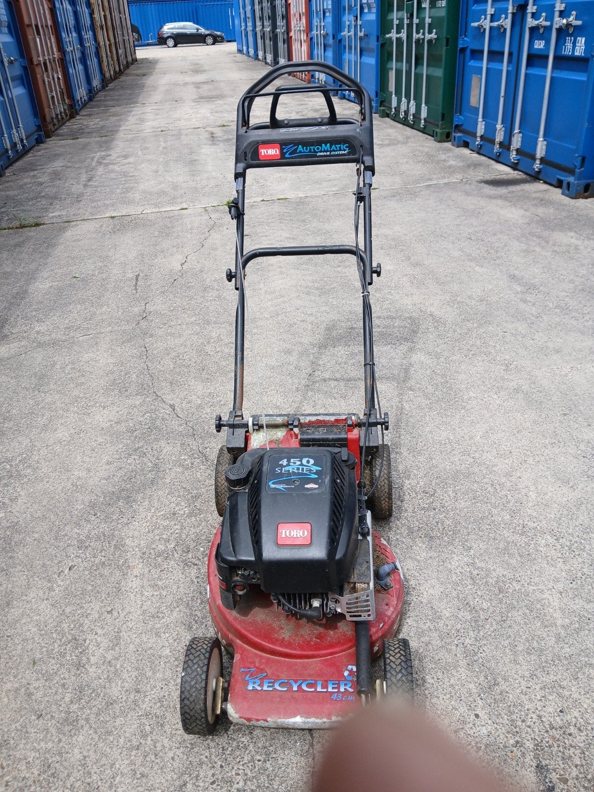 Toro grasmaaier 450 serie, Ophalen, Gebruikt